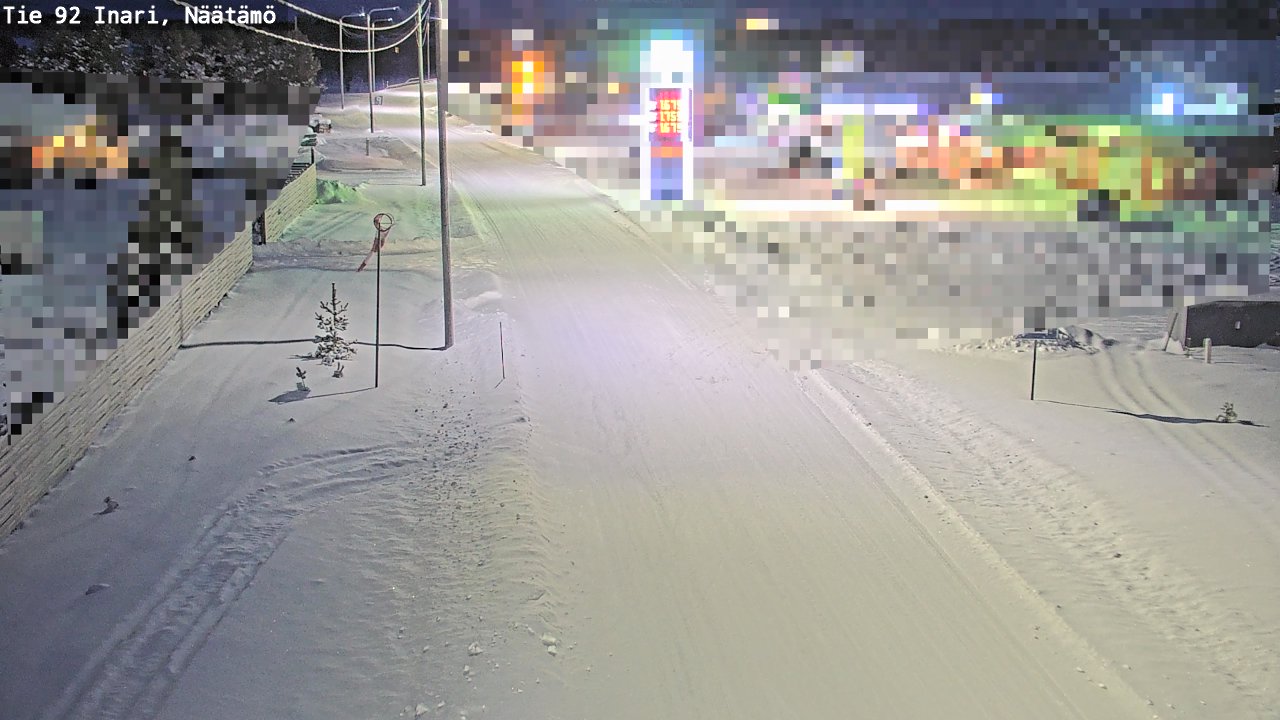 Weather Camera Image Road 92 Inari, Näätämö, Inari, Lappi