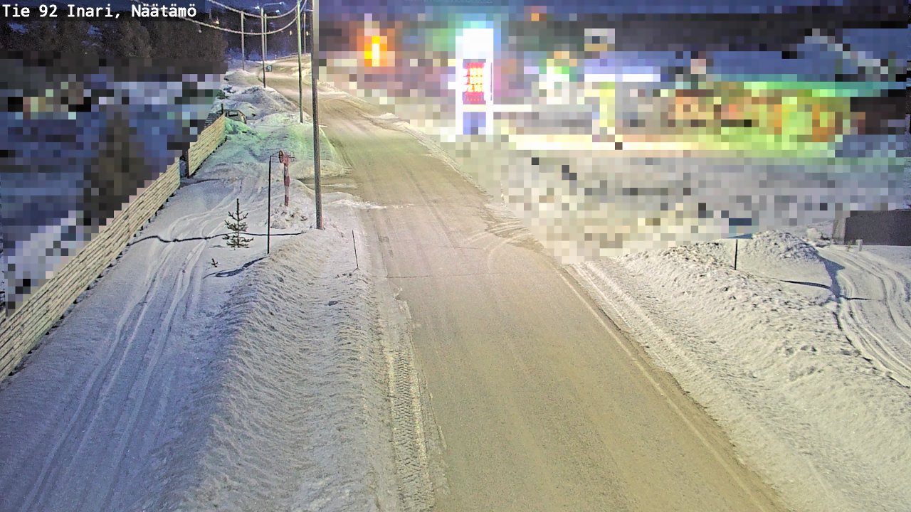 Kelikamerat Kuva Tie 92 Inari, Näätämö, Inari, Lappi