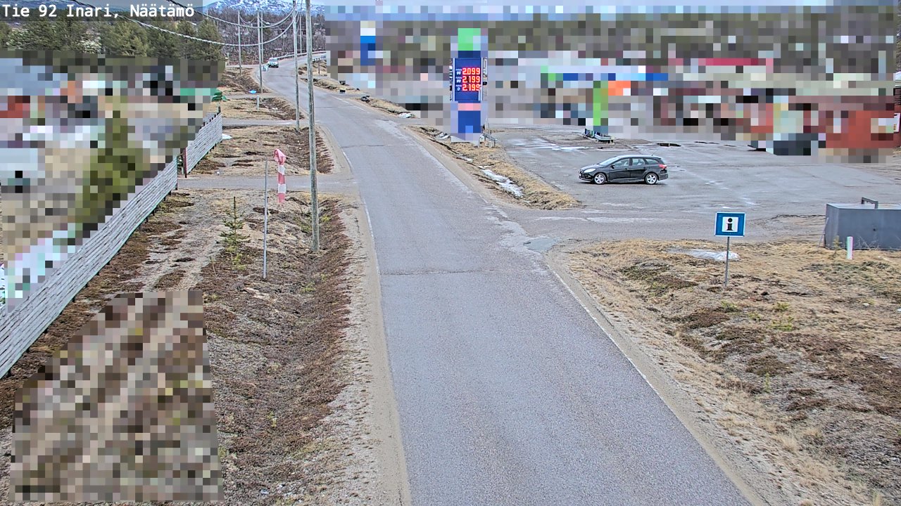 Kelikamerat Kuva Tie 92 Inari, Näätämö, Inari, Lappi