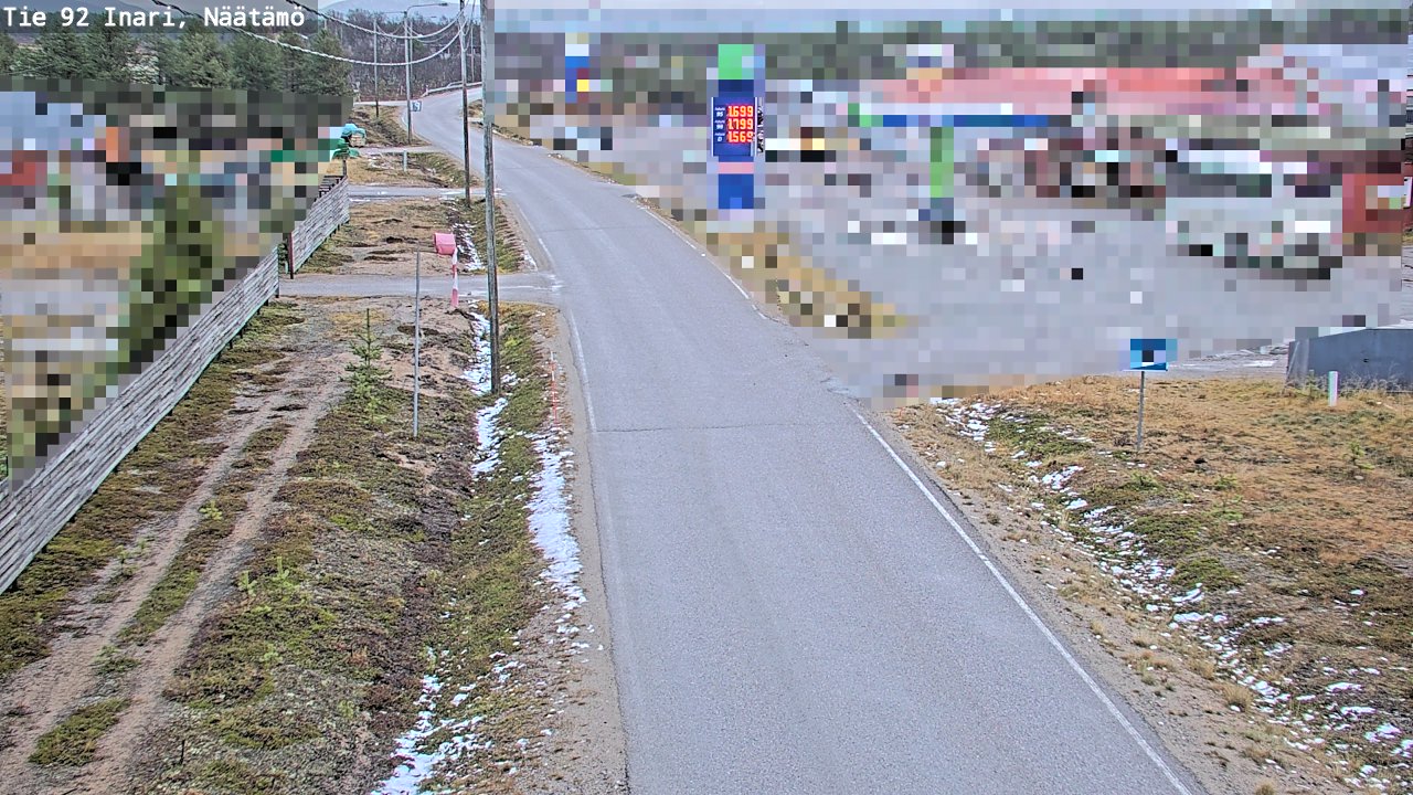 Kelikamerat Kuva Tie 92 Inari, Näätämö, Inari, Lappi