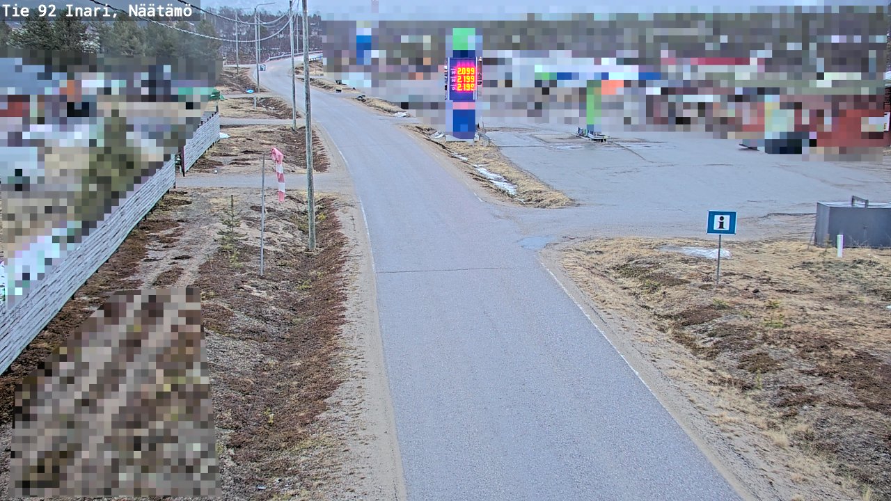 Kelikamerat Kuva Tie 92 Inari, Näätämö, Inari, Lappi