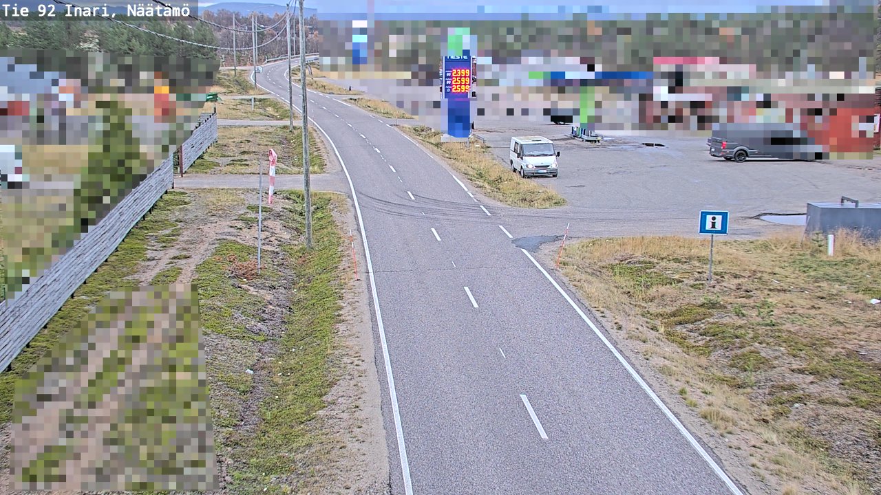 Kelikamerat Kuva Tie 92 Inari, Näätämö, Inari, Lappi