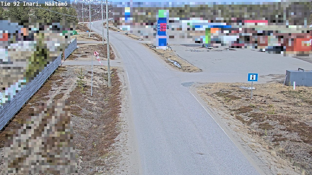 Kelikamerat Kuva Tie 92 Inari, Näätämö, Inari, Lappi