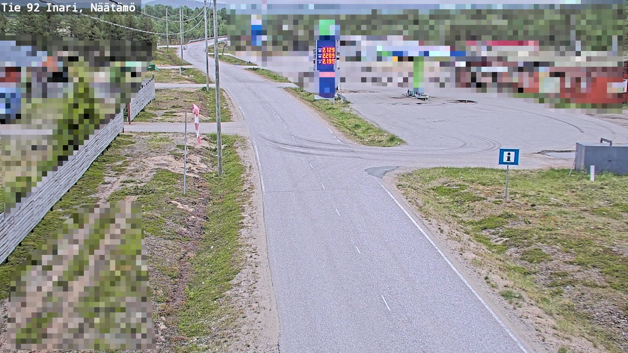 Kelikamerat Kuva Tie 92 Inari, Näätämö, Inari, Lappi