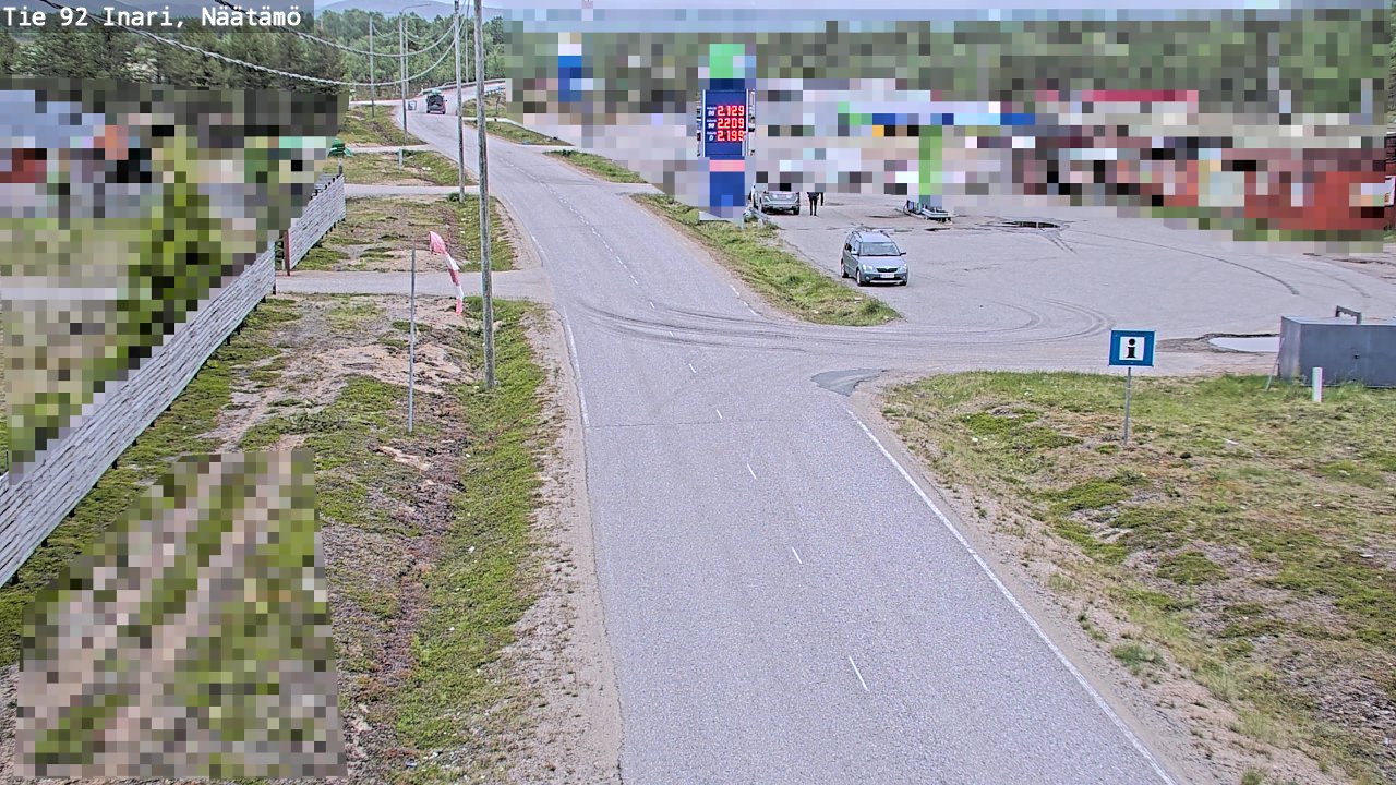Kelikamerat Kuva Tie 92 Inari, Näätämö, Inari, Lappi