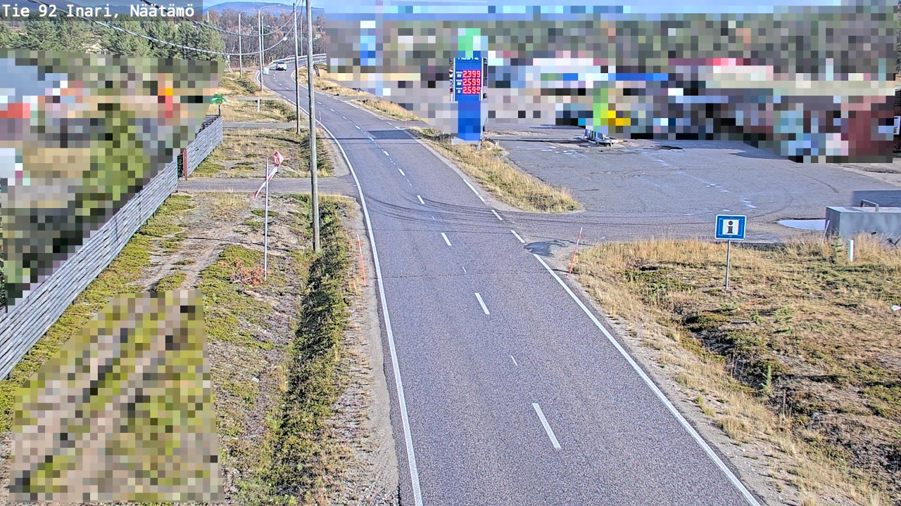 Kelikamerat Kuva Tie 92 Inari, Näätämö, Inari, Lappi