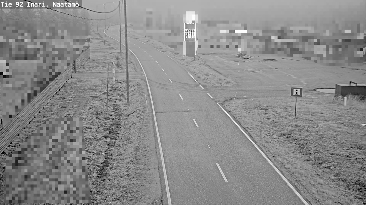 Weather Camera Image Road 92 Inari, Näätämö, Inari, Lappi