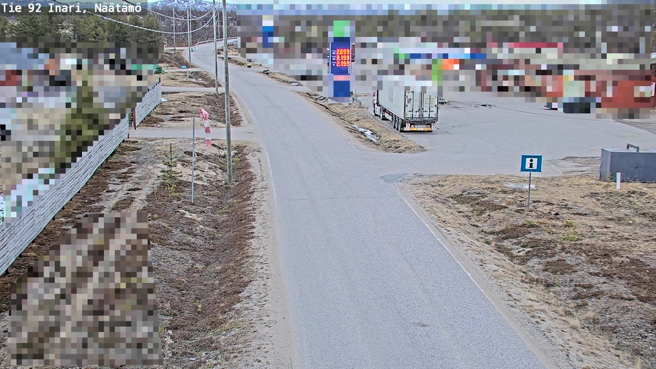 Kelikamerat Kuva Tie 92 Inari, Näätämö, Inari, Lappi