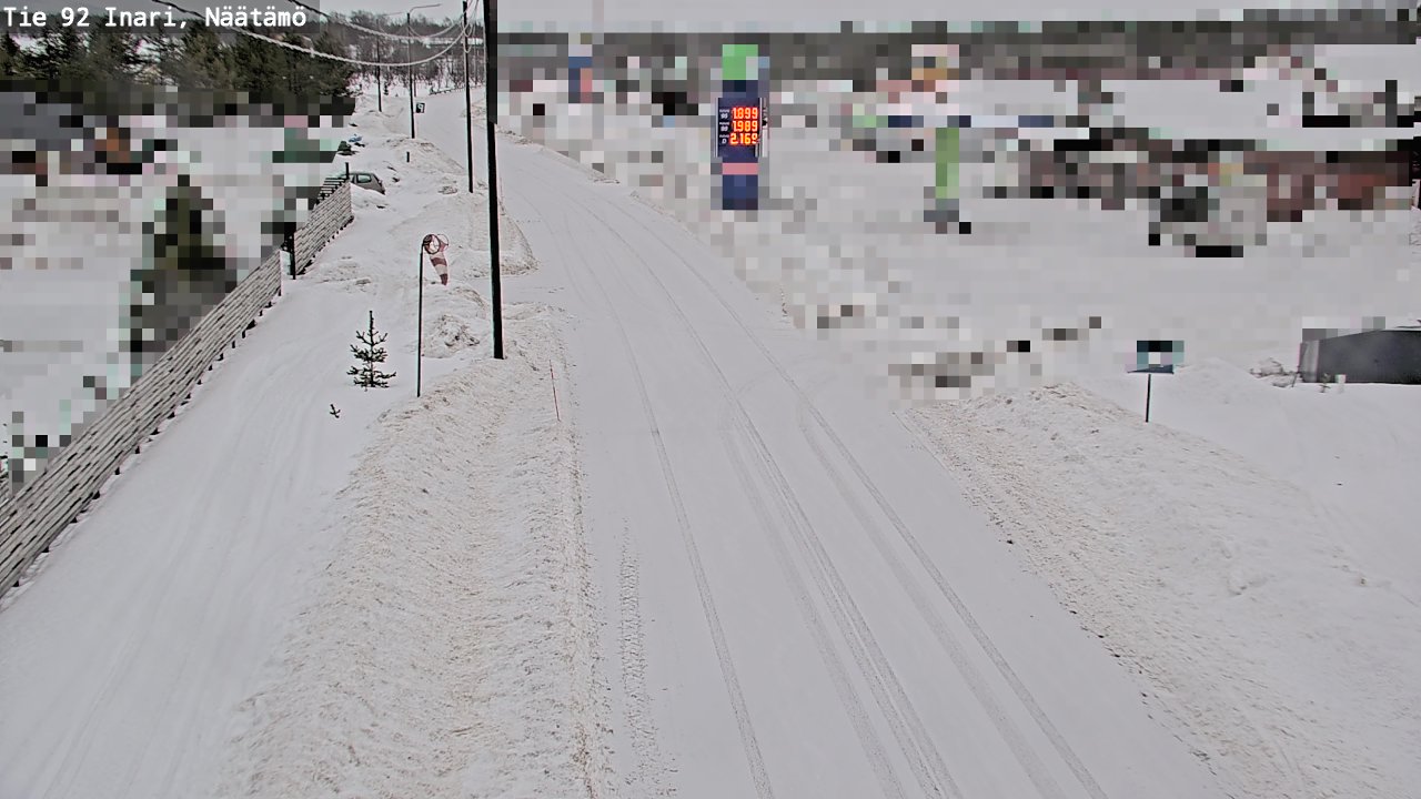 Weather Camera Image Road 92 Inari, Näätämö, Inari, Lappi