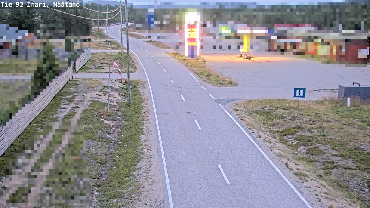 Kelikamerat Kuva Tie 92 Inari, Näätämö, Inari, Lappi