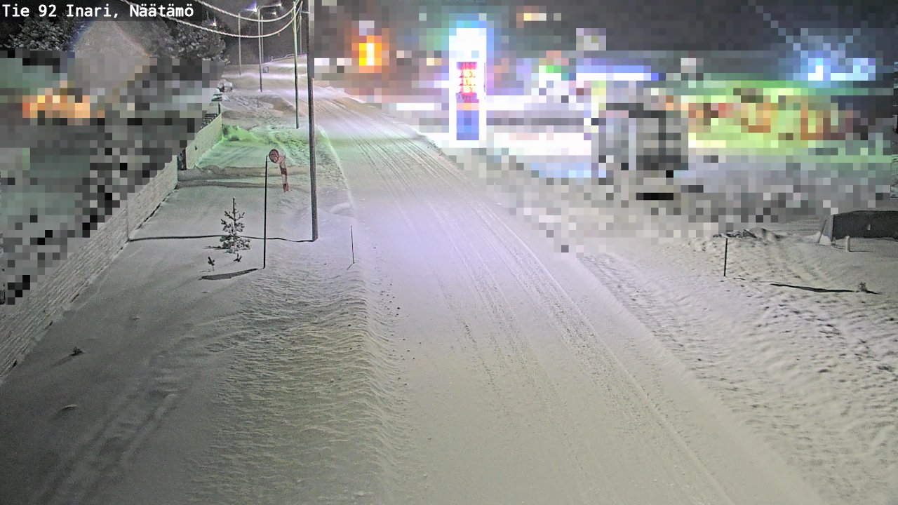 Kelikamerat Kuva Tie 92 Inari, Näätämö, Inari, Lappi