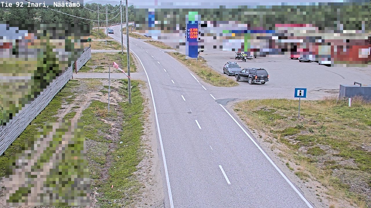 Kelikamerat Kuva Tie 92 Inari, Näätämö, Inari, Lappi