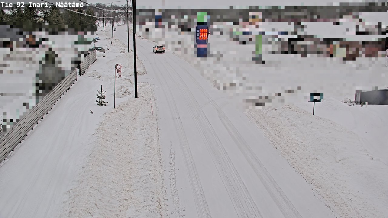 Weather Camera Image Road 92 Inari, Näätämö, Inari, Lappi