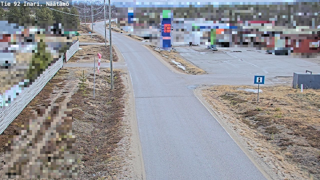 Kelikamerat Kuva Tie 92 Inari, Näätämö, Inari, Lappi