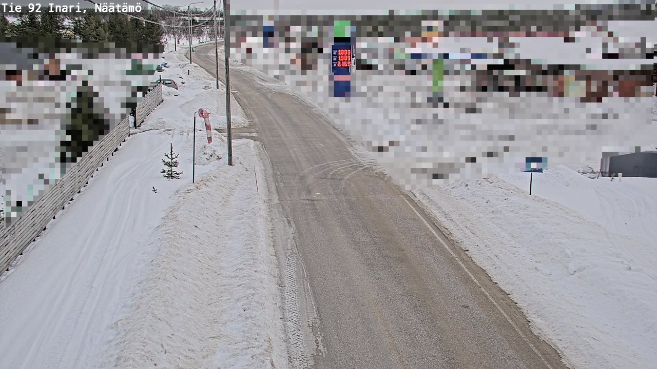 Kelikamerat Kuva Tie 92 Inari, Näätämö, Inari, Lappi