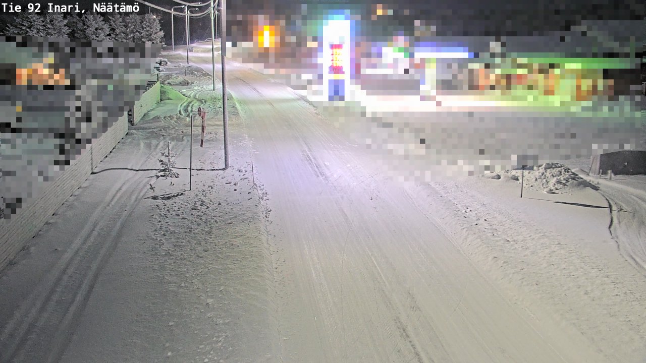 Kelikamerat Kuva Tie 92 Inari, Näätämö, Inari, Lappi