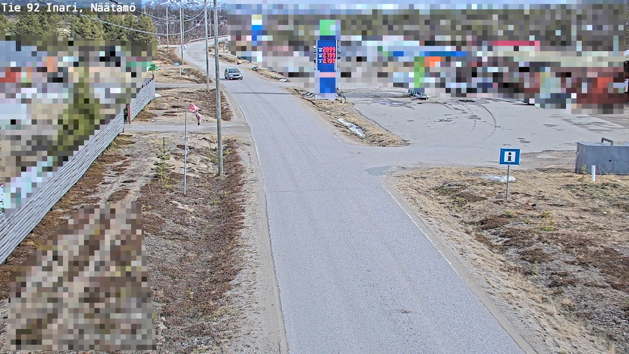 Kelikamerat Kuva Tie 92 Inari, Näätämö, Inari, Lappi