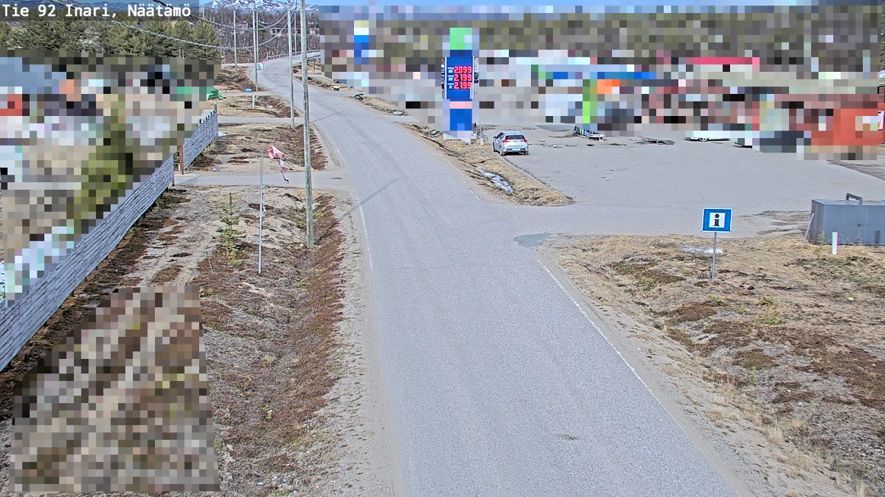 Kelikamerat Kuva Tie 92 Inari, Näätämö, Inari, Lappi
