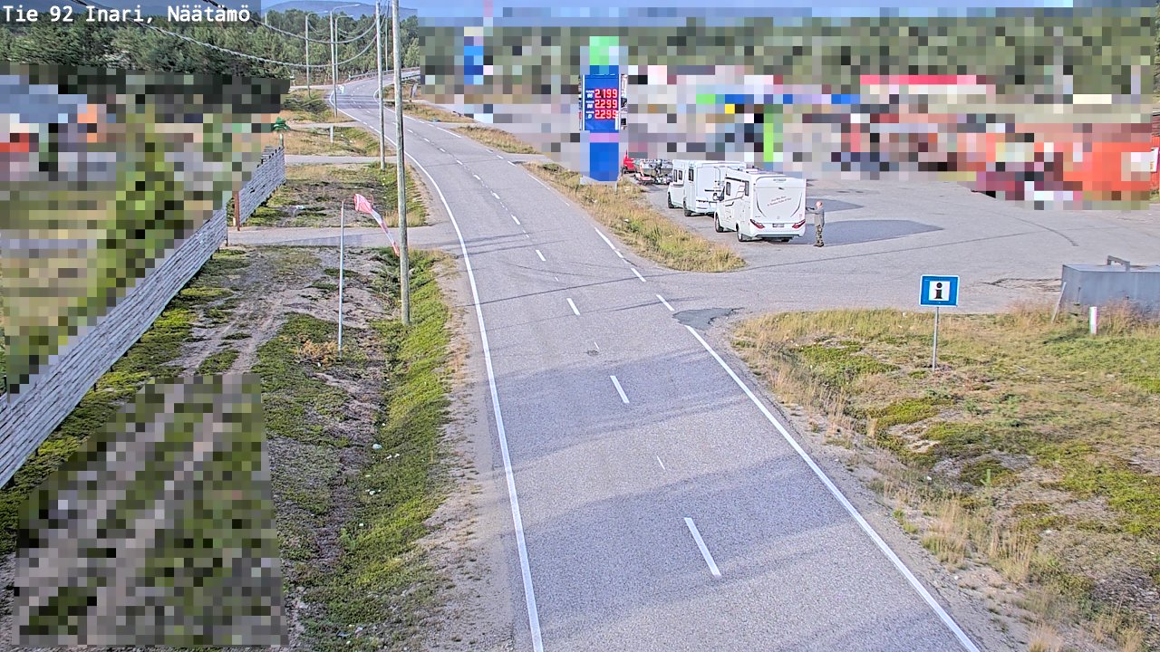 Kelikamerat Kuva Tie 92 Inari, Näätämö, Inari, Lappi