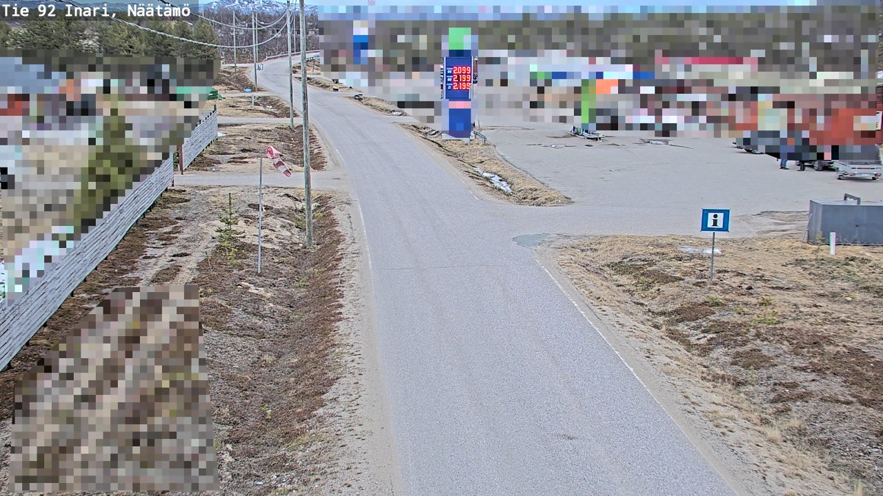 Kelikamerat Kuva Tie 92 Inari, Näätämö, Inari, Lappi