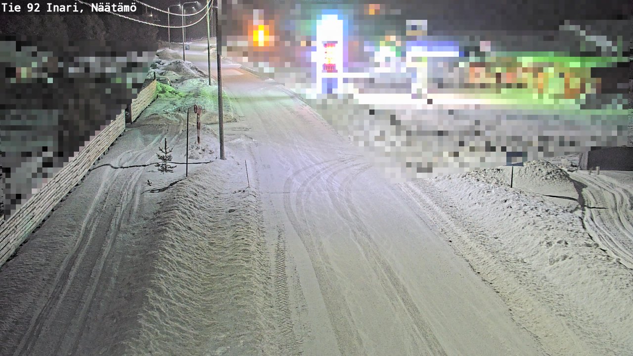 Kelikamerat Kuva Tie 92 Inari, Näätämö, Inari, Lappi