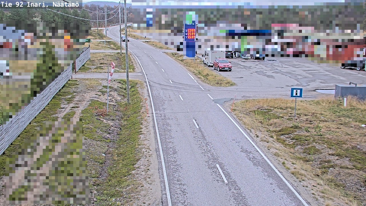 Kelikamerat Kuva Tie 92 Inari, Näätämö, Inari, Lappi
