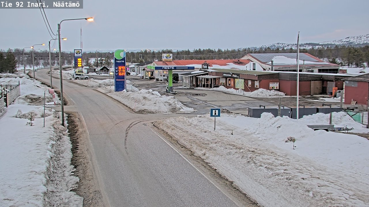 Kelikamerat Kuva Tie 92 Inari, Näätämö, Inari, Lappi
