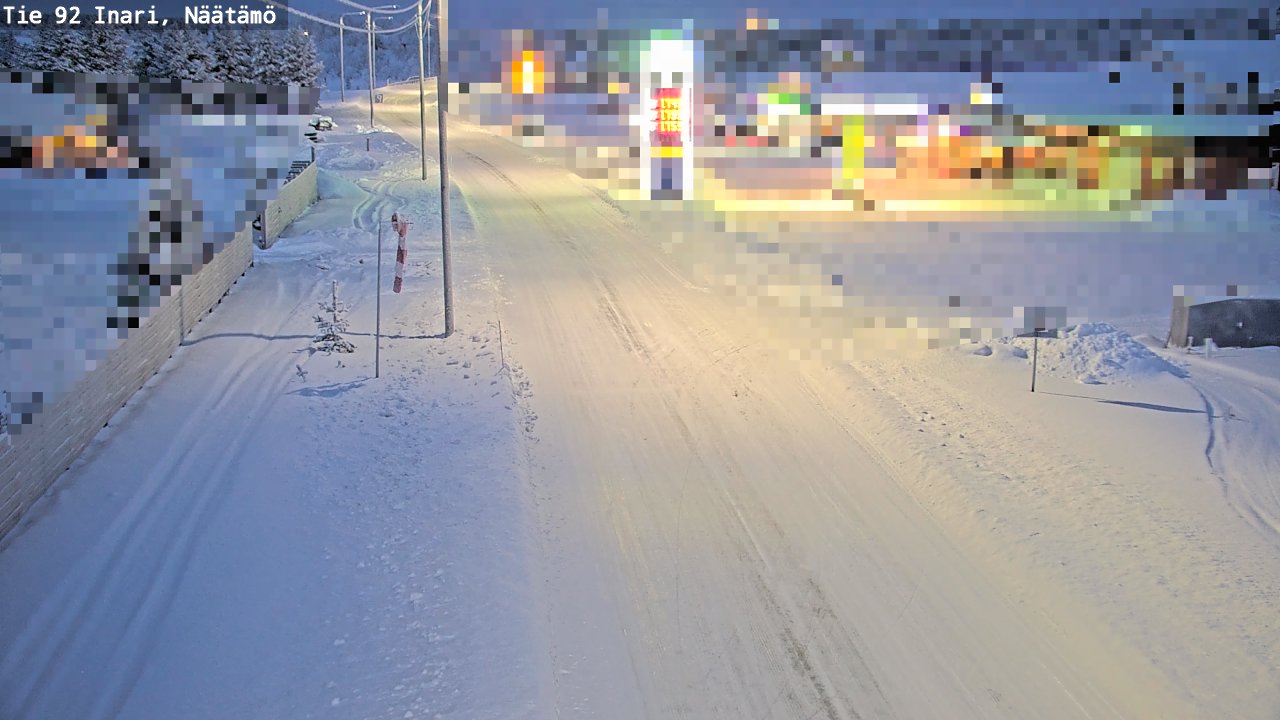 Kelikamerat Kuva Tie 92 Inari, Näätämö, Inari, Lappi