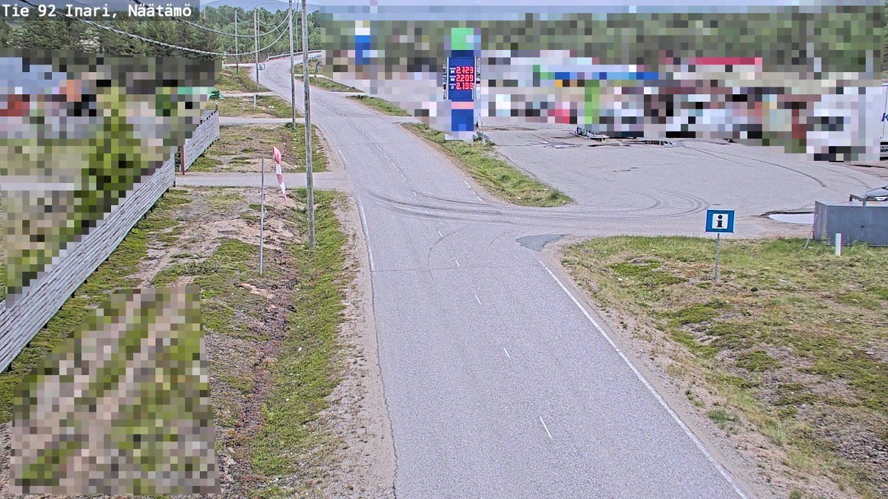 Kelikamerat Kuva Tie 92 Inari, Näätämö, Inari, Lappi