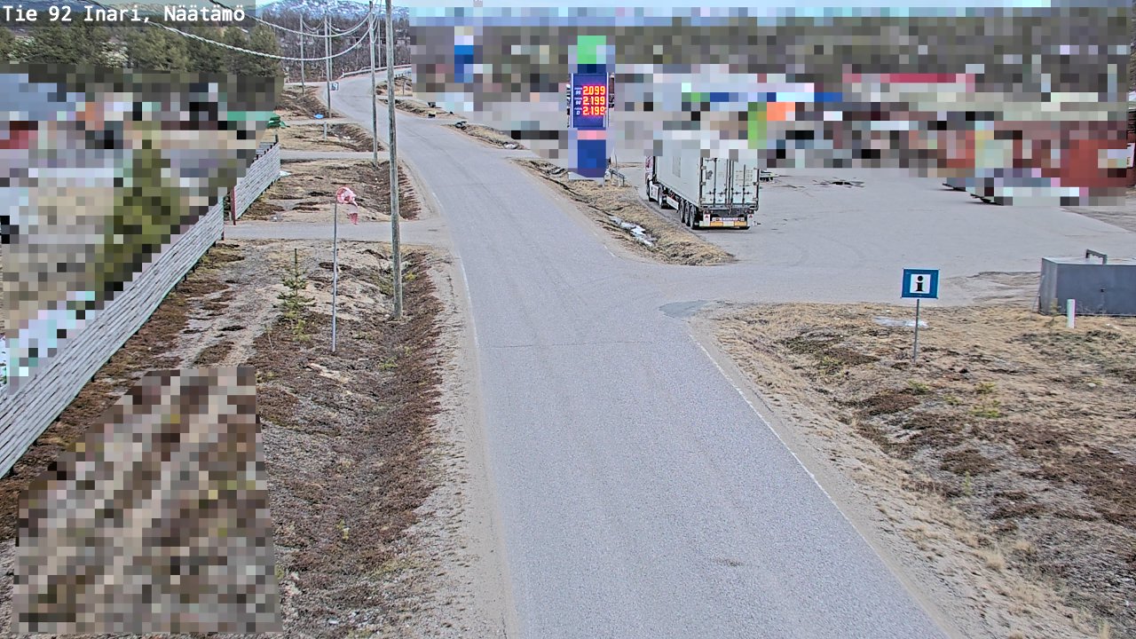 Kelikamerat Kuva Tie 92 Inari, Näätämö, Inari, Lappi