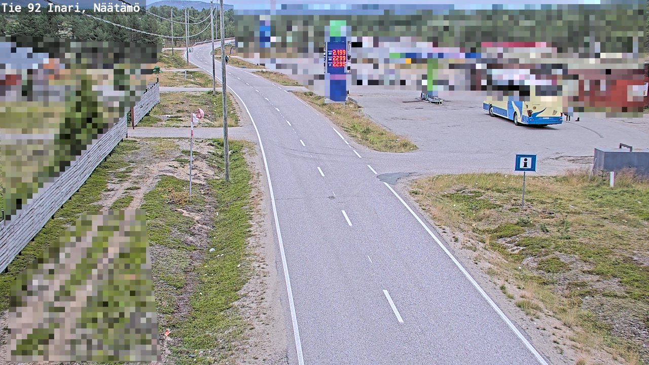 Kelikamerat Kuva Tie 92 Inari, Näätämö, Inari, Lappi