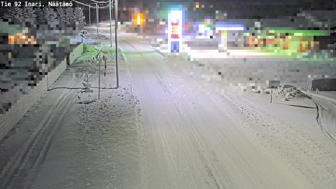 Kelikamerat Kuva Tie 92 Inari, Näätämö, Inari, Lappi