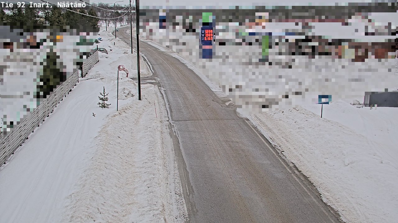Weather Camera Image Road 92 Inari, Näätämö, Inari, Lappi