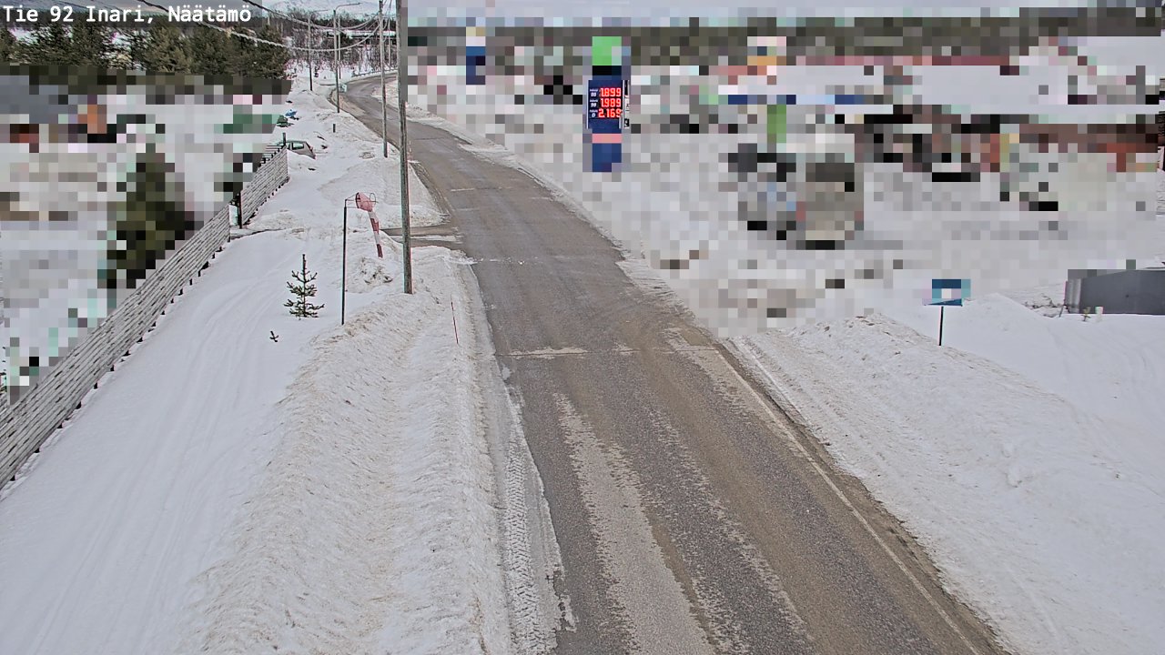 Kelikamerat Kuva Tie 92 Inari, Näätämö, Inari, Lappi