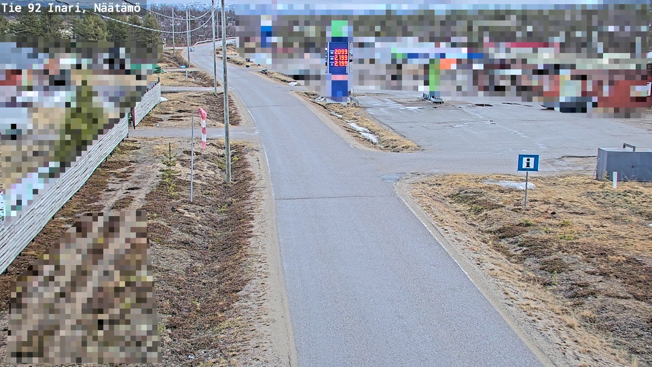 Kelikamerat Kuva Tie 92 Inari, Näätämö, Inari, Lappi