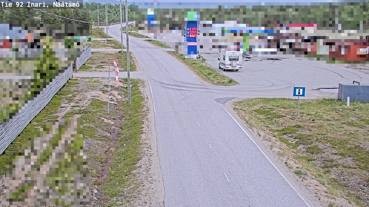 Kelikamerat Kuva Tie 92 Inari, Näätämö, Inari, Lappi