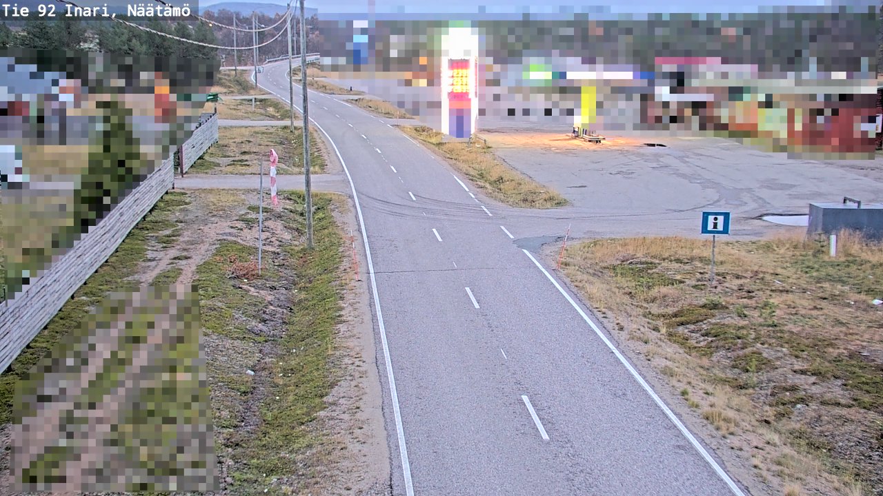Kelikamerat Kuva Tie 92 Inari, Näätämö, Inari, Lappi