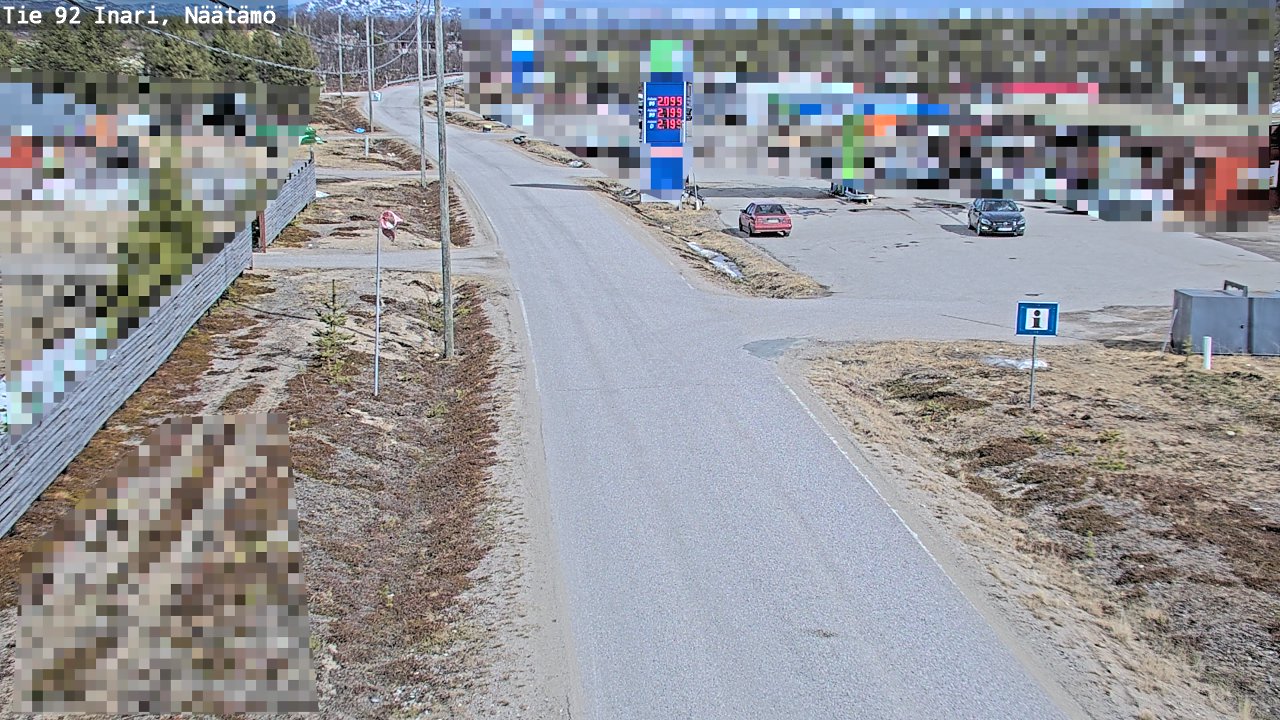 Kelikamerat Kuva Tie 92 Inari, Näätämö, Inari, Lappi