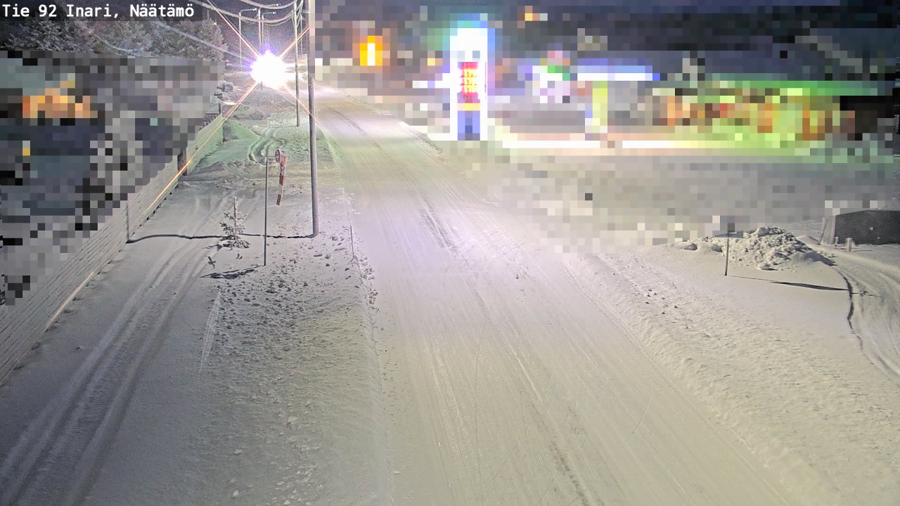 Weather Camera Image Road 92 Inari, Näätämö, Inari, Lappi