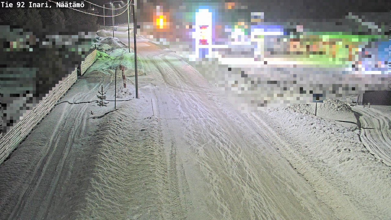 Kelikamerat Kuva Tie 92 Inari, Näätämö, Inari, Lappi