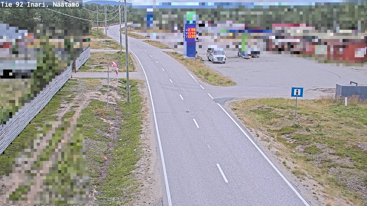 Kelikamerat Kuva Tie 92 Inari, Näätämö, Inari, Lappi