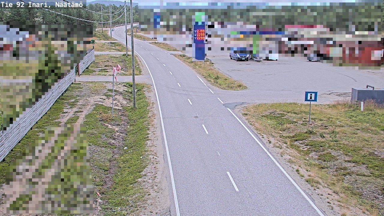 Kelikamerat Kuva Tie 92 Inari, Näätämö, Inari, Lappi