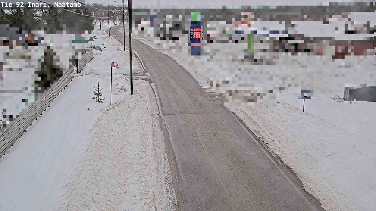 Weather Camera Image Väg 92 Enare, Näätämö, Inari, Lappi