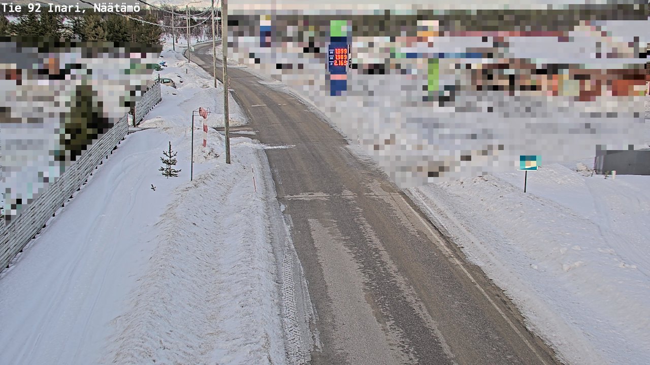 Kelikamerat Kuva Tie 92 Inari, Näätämö, Inari, Lappi