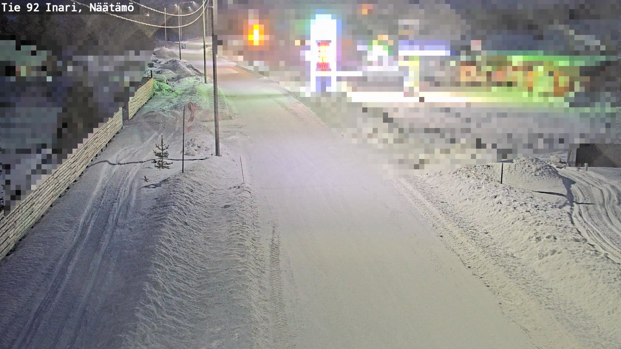 Kelikamerat Kuva Tie 92 Inari, Näätämö, Inari, Lappi