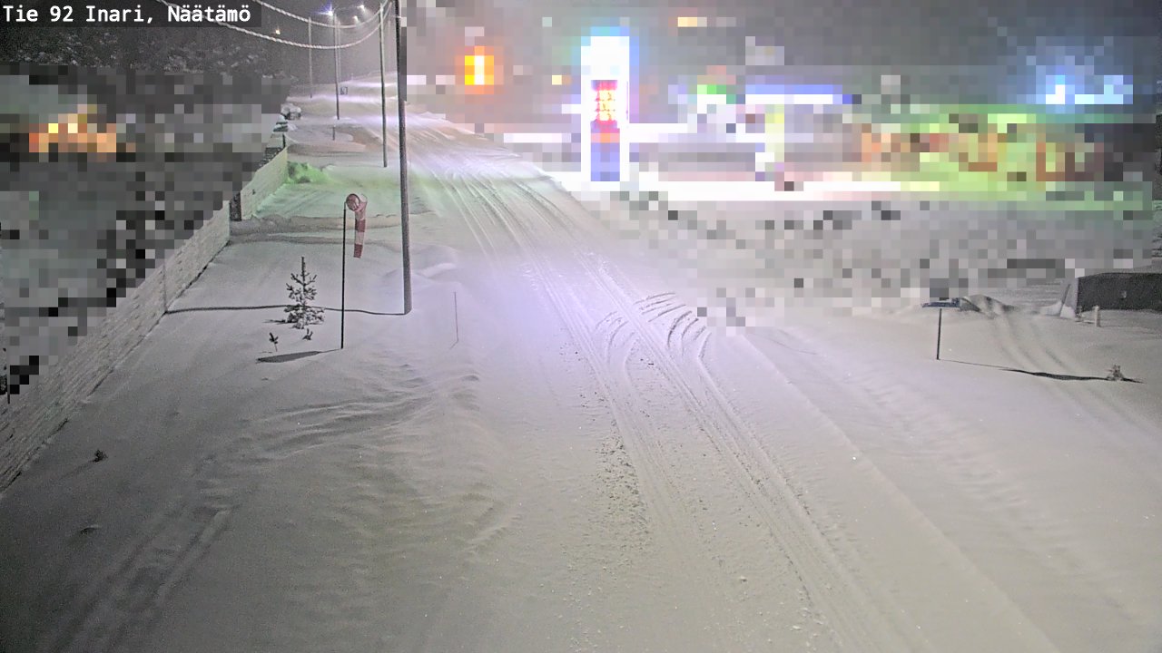 Weather Camera Image Road 92 Inari, Näätämö, Inari, Lappi