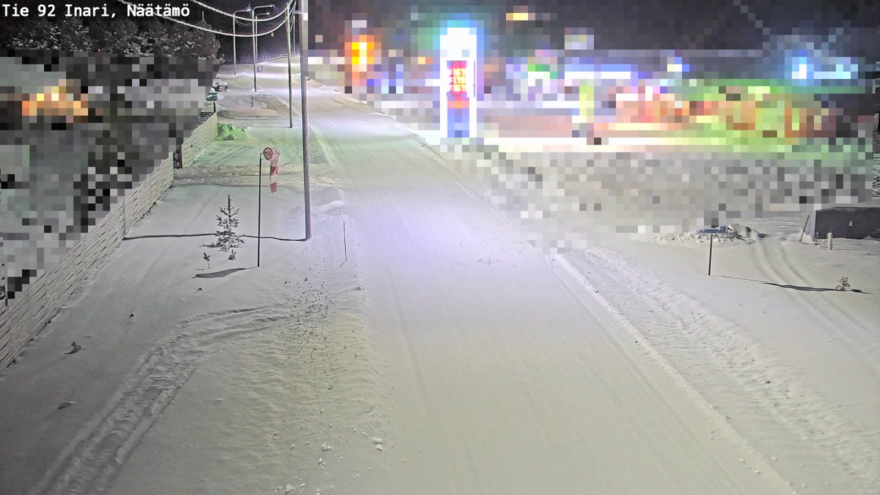 Weather Camera Image Road 92 Inari, Näätämö, Inari, Lappi