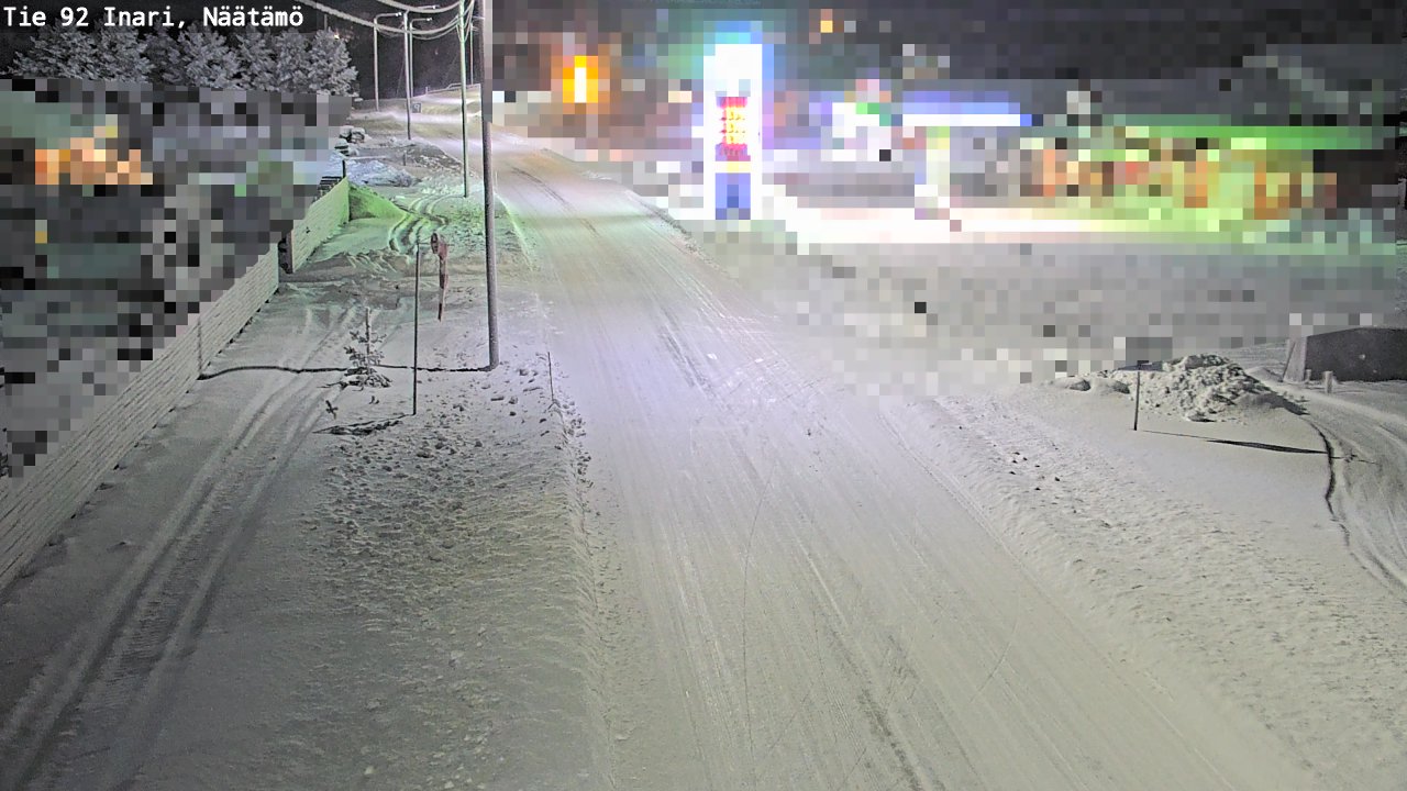 Kelikamerat Kuva Tie 92 Inari, Näätämö, Inari, Lappi