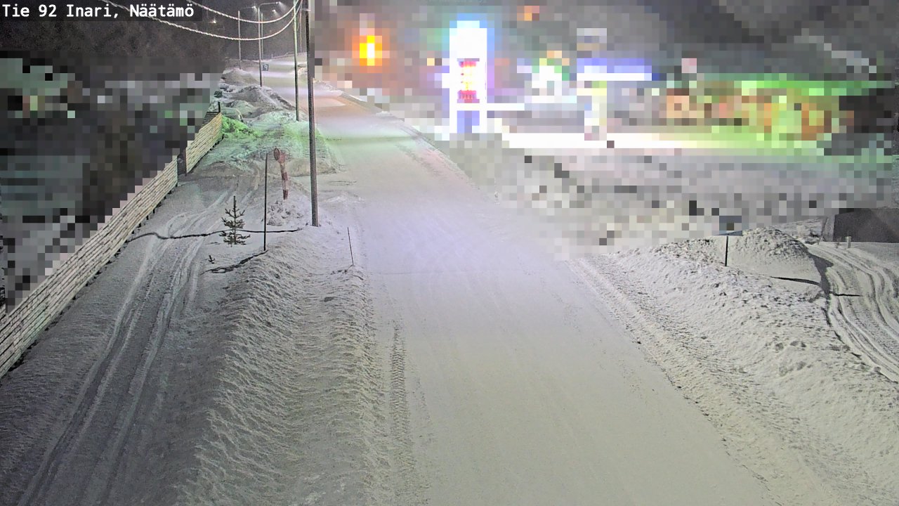 Kelikamerat Kuva Tie 92 Inari, Näätämö, Inari, Lappi