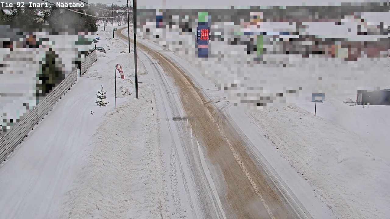 Kelikamerat Kuva Tie 92 Inari, Näätämö, Inari, Lappi